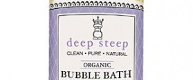 Deep steep bubble bath for kids