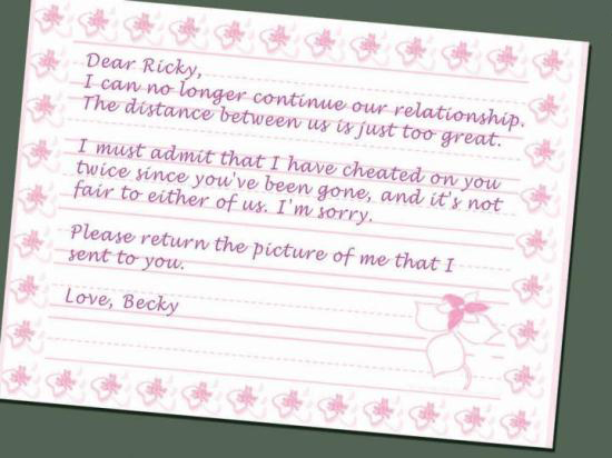 Break Up Letter
