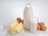 Fat-free milk, Butter and eggs