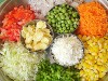 Chopped vegetables