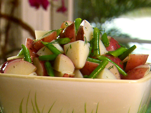 Green Bean Potato and Ham Salad