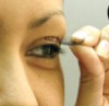 Applying False Eyelashes