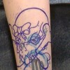 A Tattoo Stencil on arm