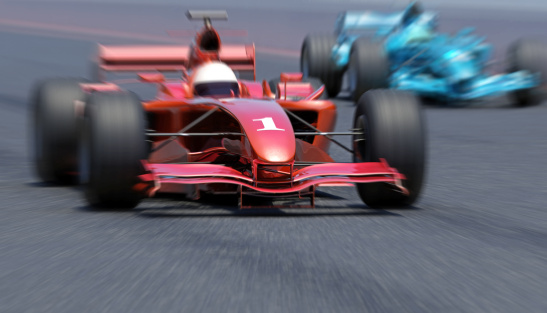 Formula 1 race cars