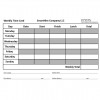 Weekly Time Sheet Template