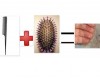Clearing Brush from Hair