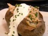 Topped baked potato