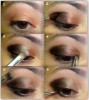 apply neutral eye shadows