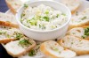 Artichoke dip served with bread