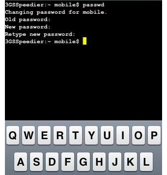 iPhone Root Password