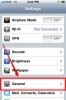 Iphone general setting