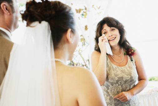 crying at a wedding