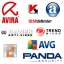 logos of different antivirus software