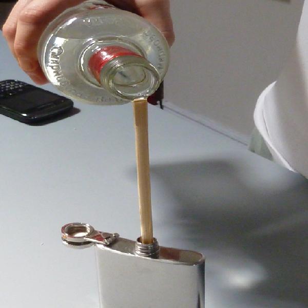 How to Fill a Liquor Flask
