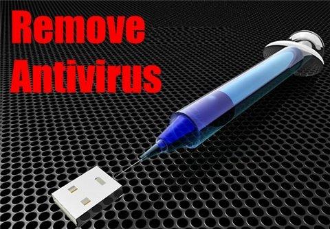Uninstall antivirus software