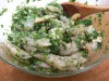 Marinating shrimps