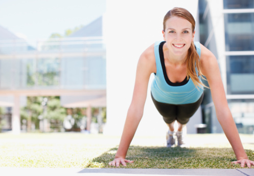 woman burning calories