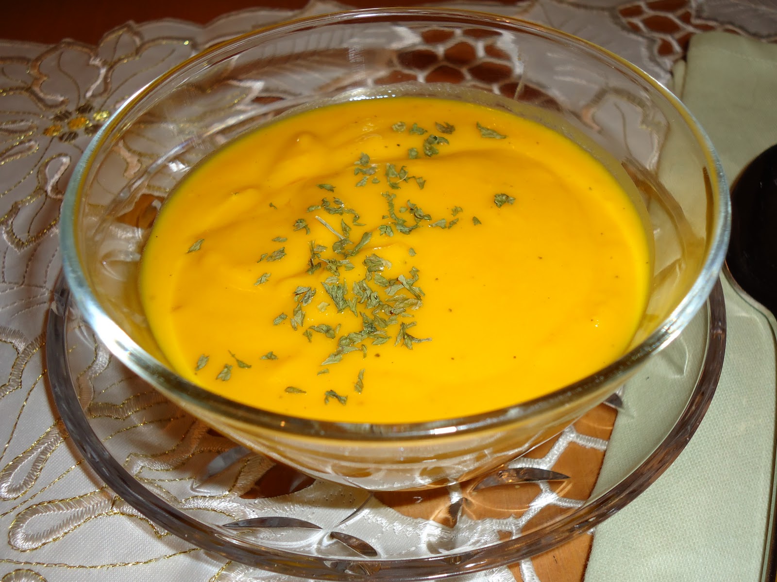 Butternut Squash Soup, very tasty