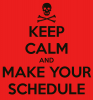 make a schedule