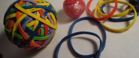 Rubber bands ball