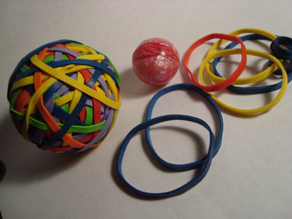 Rubber bands ball