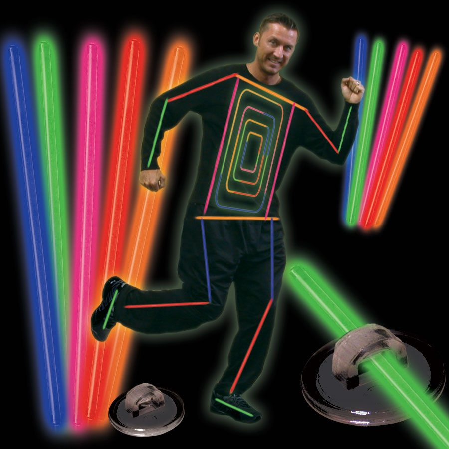 Glowstick Stick Costume looks great