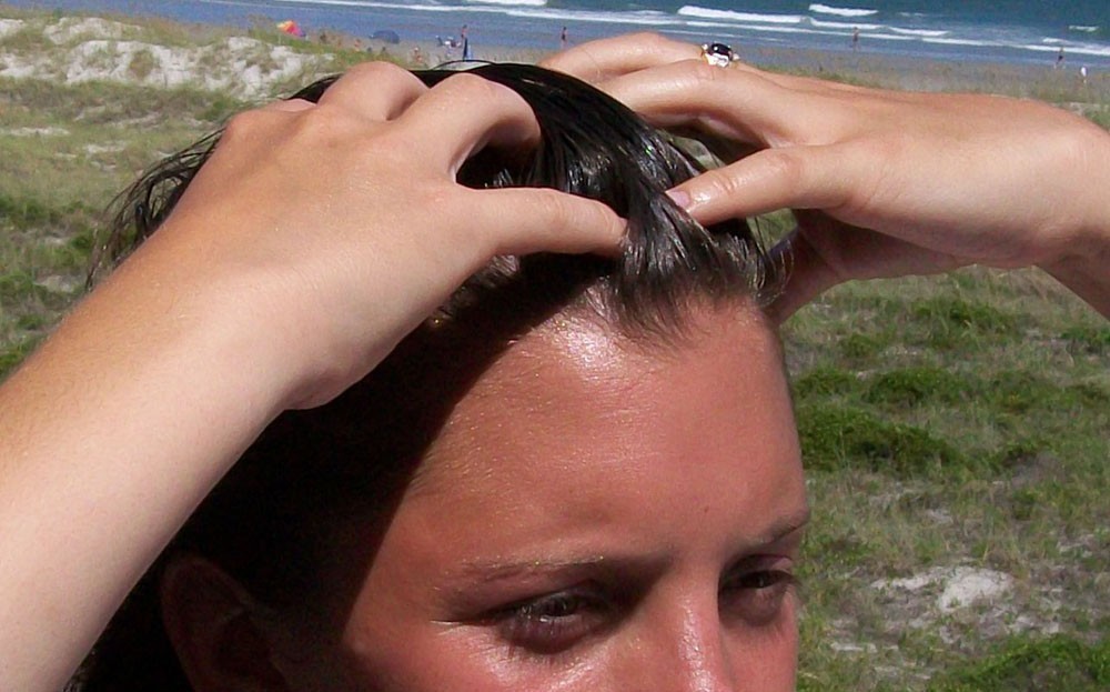 Massaging Scalp