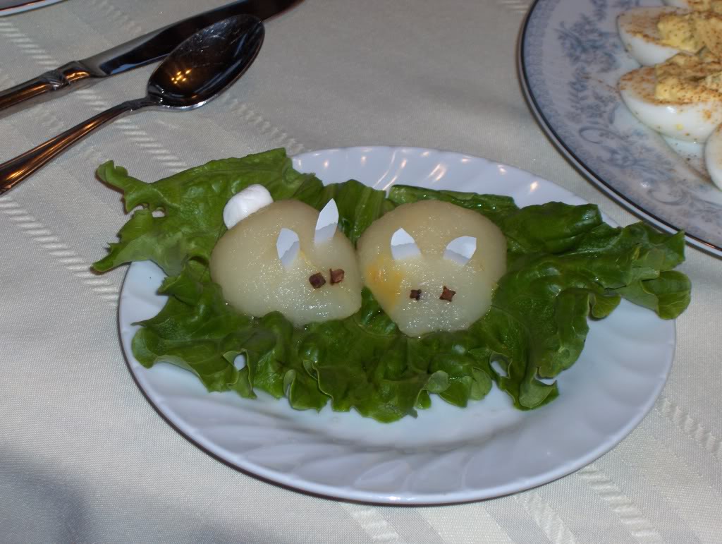 Pear Rabbit Salad, total fun