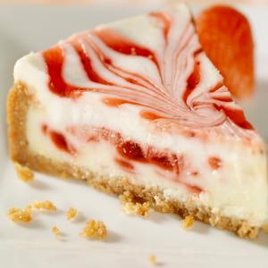 Strawberry Swirl Cheesecake