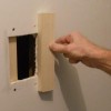 A square drywall opening
