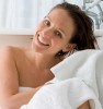 Using Towel to Dry Skin
