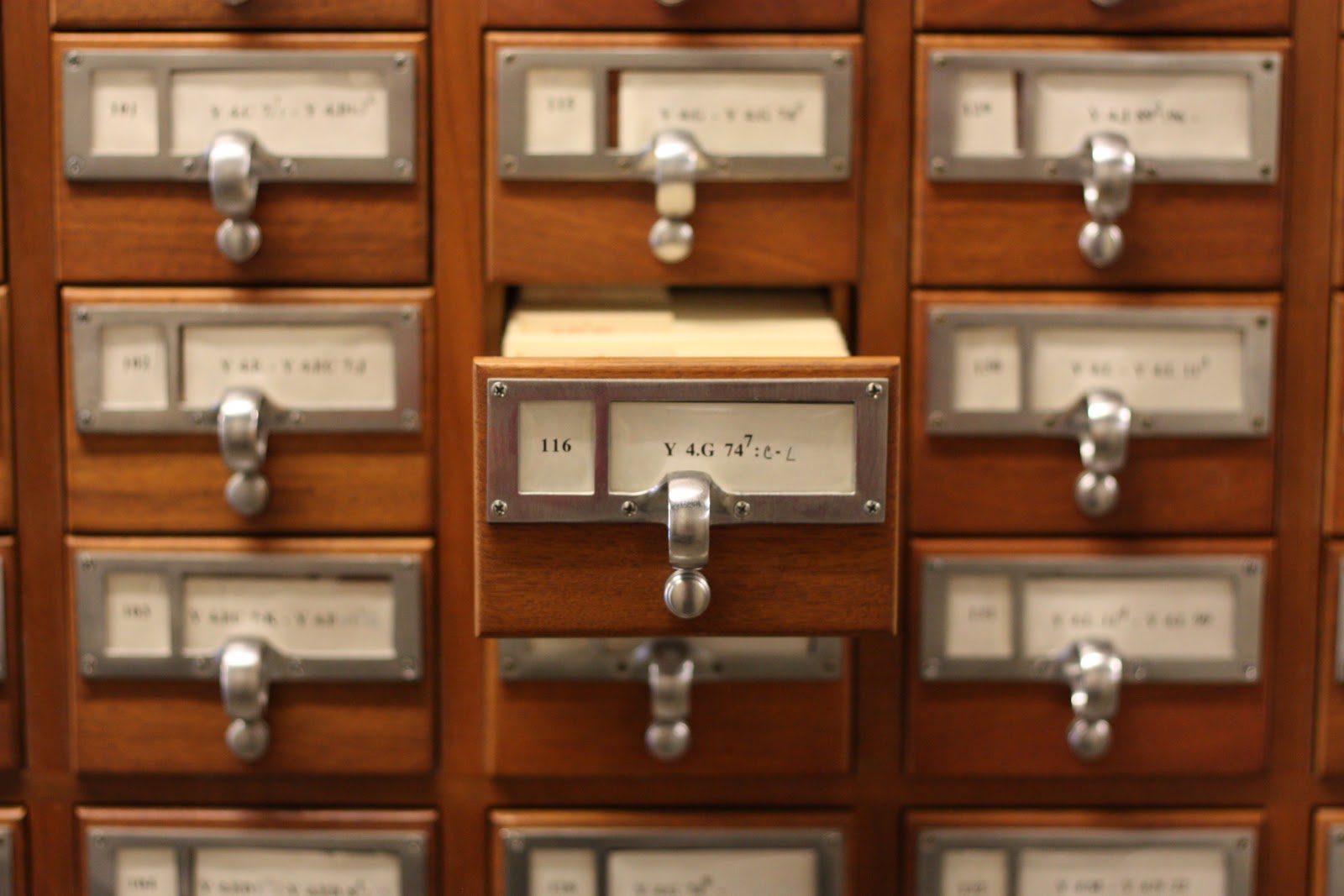 Reading a Library Card Catalog