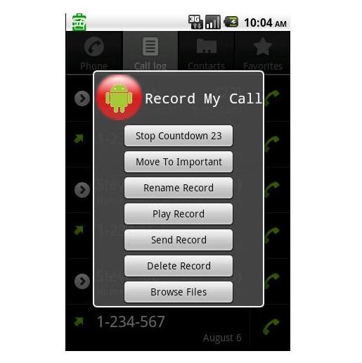 Call record in andriod