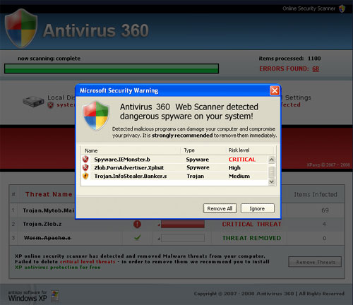 Remove a Fake-Alert Virus