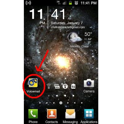 Voicemail Icon on Android Phone