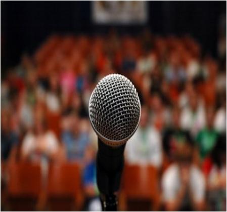 Speak in Front of Audience