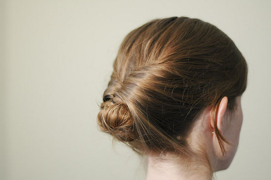 Style Your Hair Into an Upside Down Bun