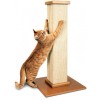 Cat using a scratching post