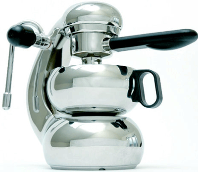 A household espresso coffee machine