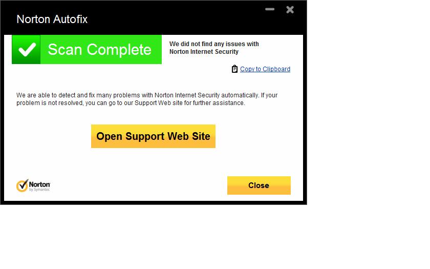 Use the Norton Auto Fix Tool