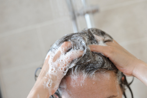 Girl Washing Hair