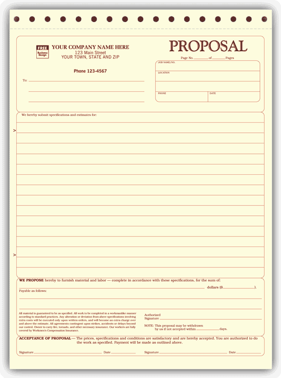 Construction Bid Proposal