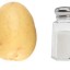 Potata and salt