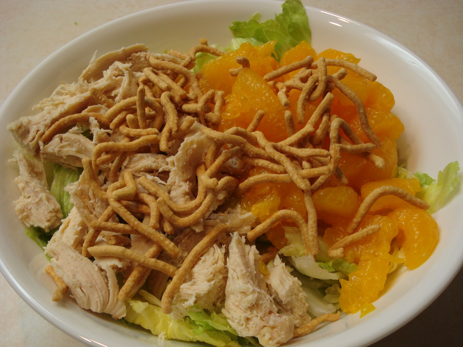 Mandarin Chicken Salad, very tasty