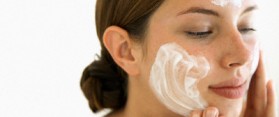 Baking soda on face