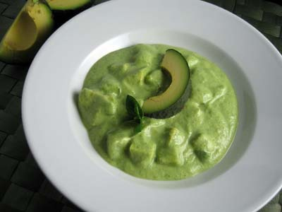 avocado soup with cucumber