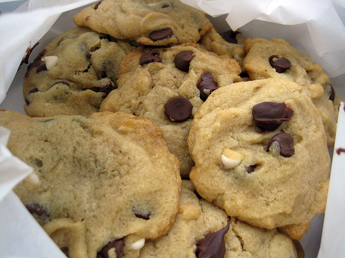 Cookies served in plate