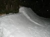 Backyard snowboard park jump