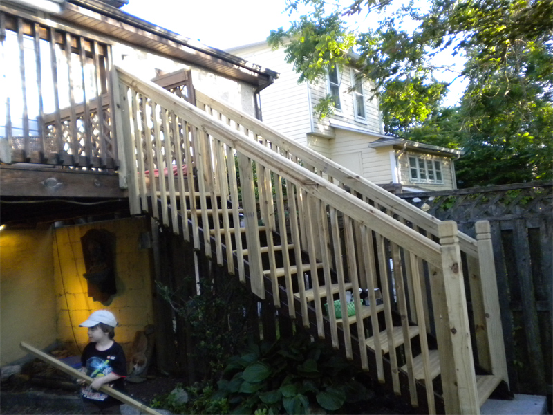Handrail for Garage Steps