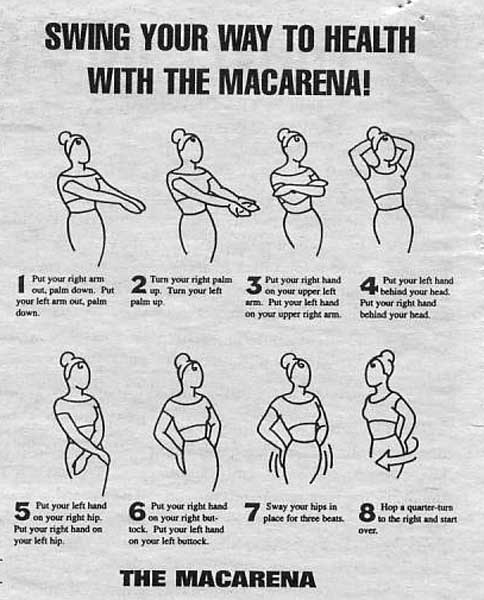 Steps to the Macarena dance